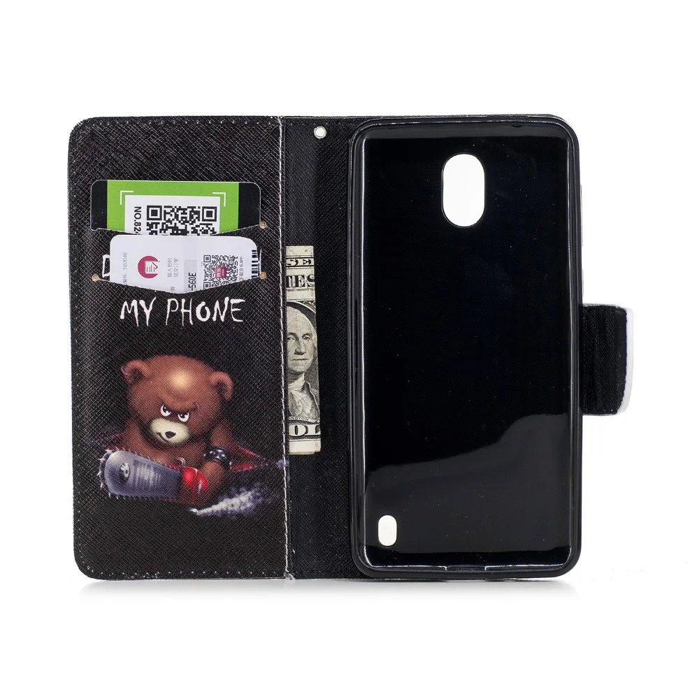Чехол книжка FULAIKATE Flower для Nokia 2 цвета мягкая задняя крышка из ТПУ NOKIA2 Защитные