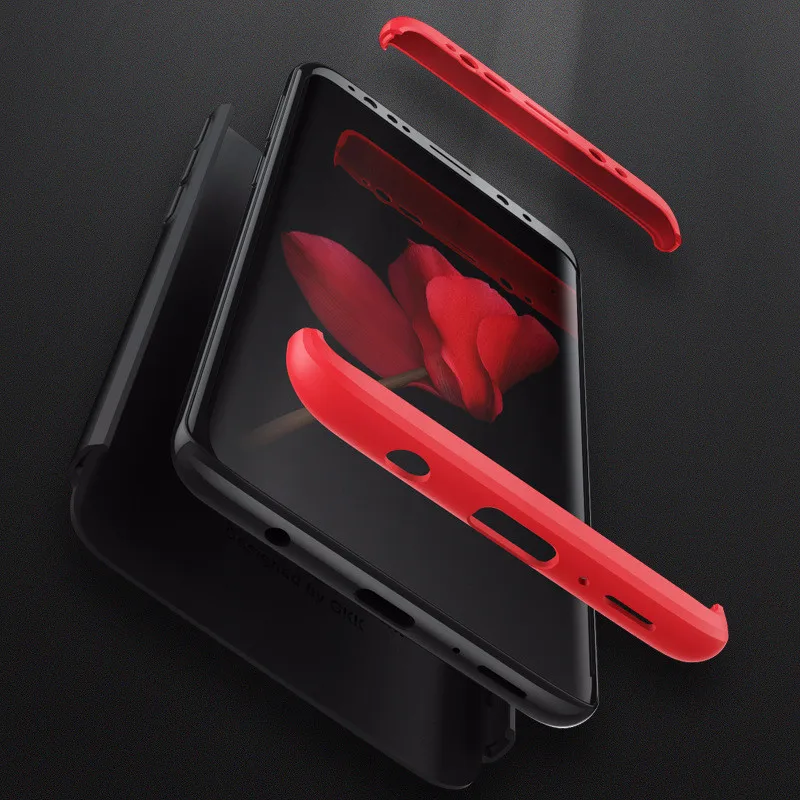 Full Cover Phone Case For Samsung S9 3 In 1 Splicable Cellphone Cases S9plus PC Hard Back |