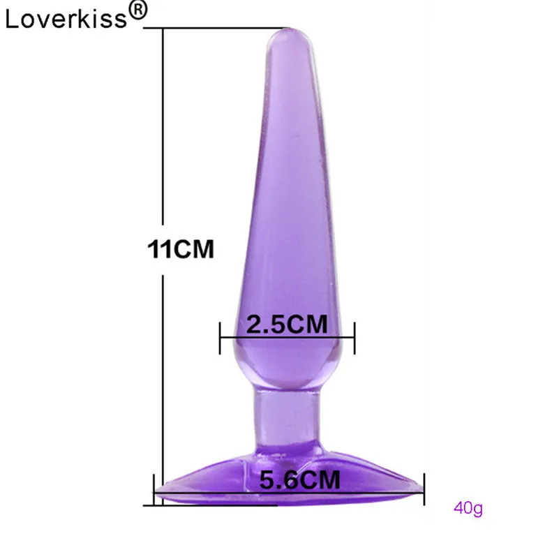 Анальная пробка Loverkiss желе интимные игрушки для женщин фаллоимитатор анальный