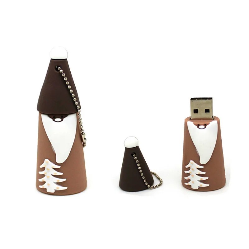 Мультфильм рождественские подарки Санта Клаус Снеговик USB флеш-накопитель ручка-накопитель 4 ГБ 8 ГБ 16 ГБ 32 ГБ USB 2,0 флэш-диск карта памяти
