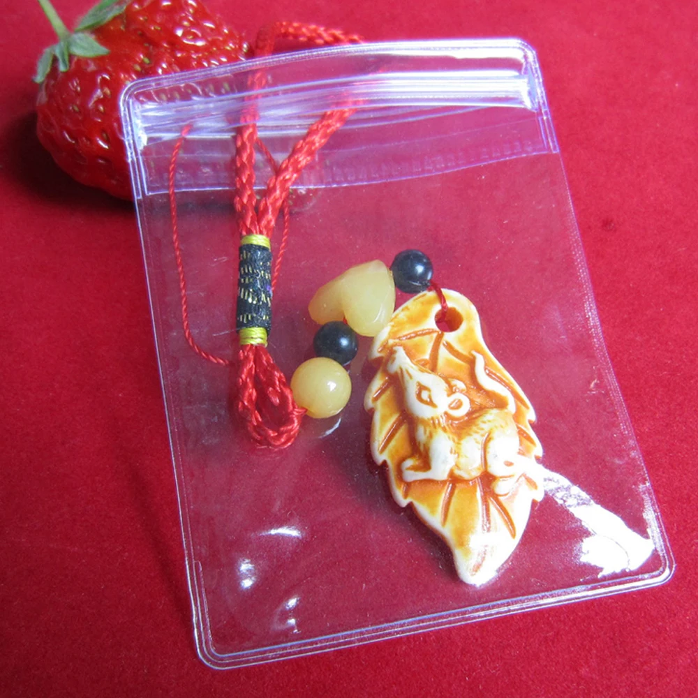 Самозакрывающиеся мягкие прозрачные ПВХ антиокислительные нефритовые серьги 8*12