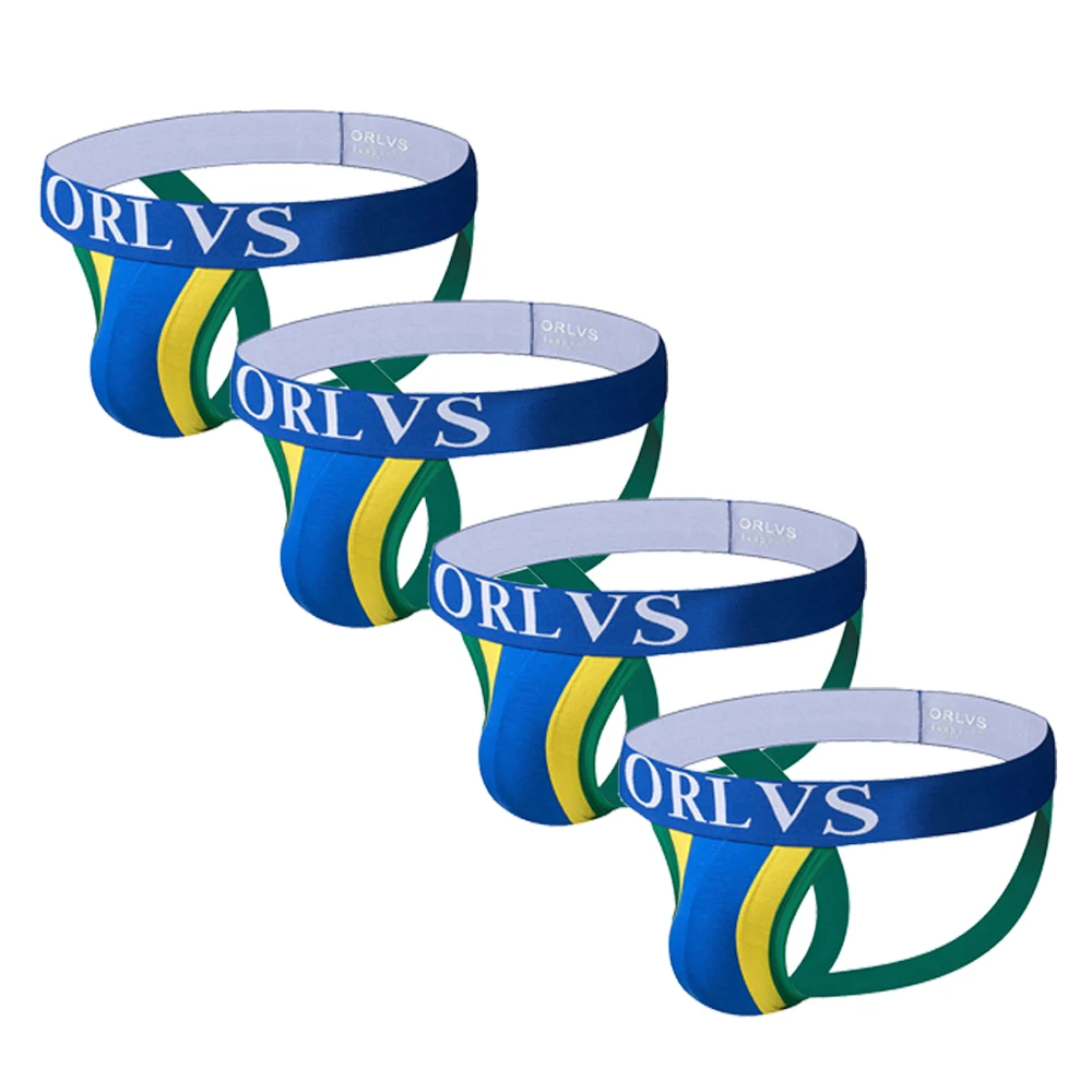 4 шт./Лот мужское хлопковое нижнее белье джоки сексуальное для геев стринги и