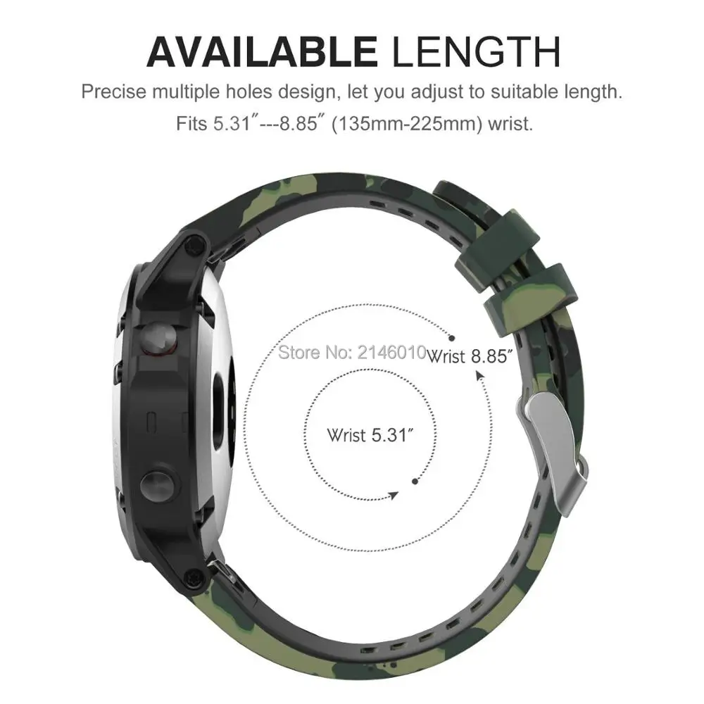 Quick Fit 22 ремешок для часов мягкий силиконовый сменный ремешок для часов Ремешок для Garmin Fenix 5/forerunner 935