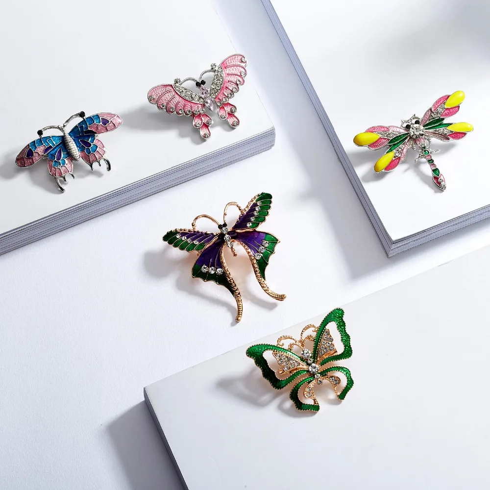 Новые эмалированные броши Rinhoo в форме птицы ярких цветов для женщин, детей, на шарф, костюм, прищепка-значок, подвеска ювелирных изделий.