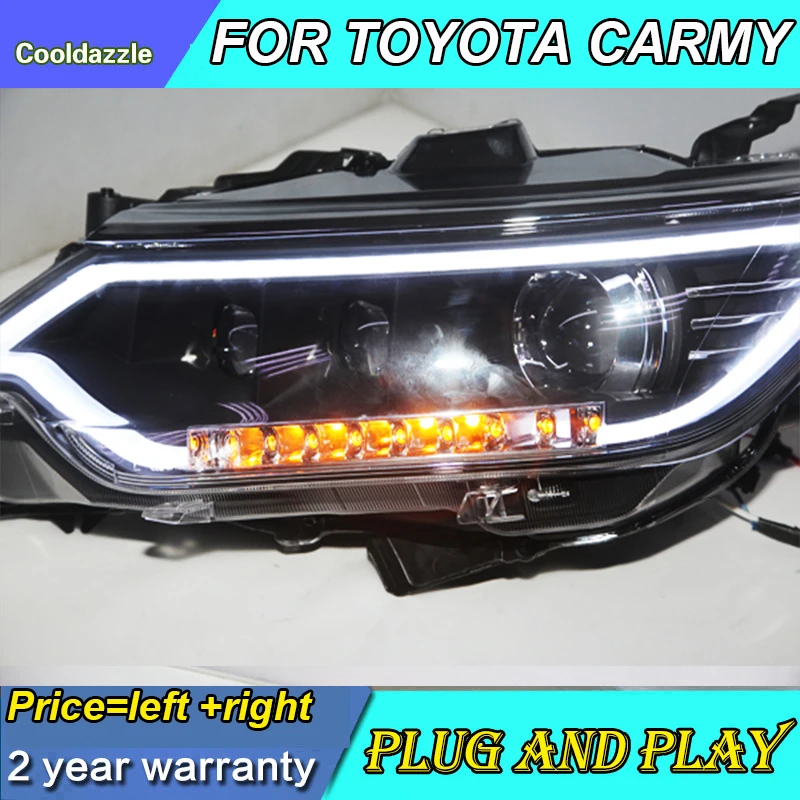 Год для Toyota Camry фары передняя фара поворотные сигнальные дневные ходовые огни