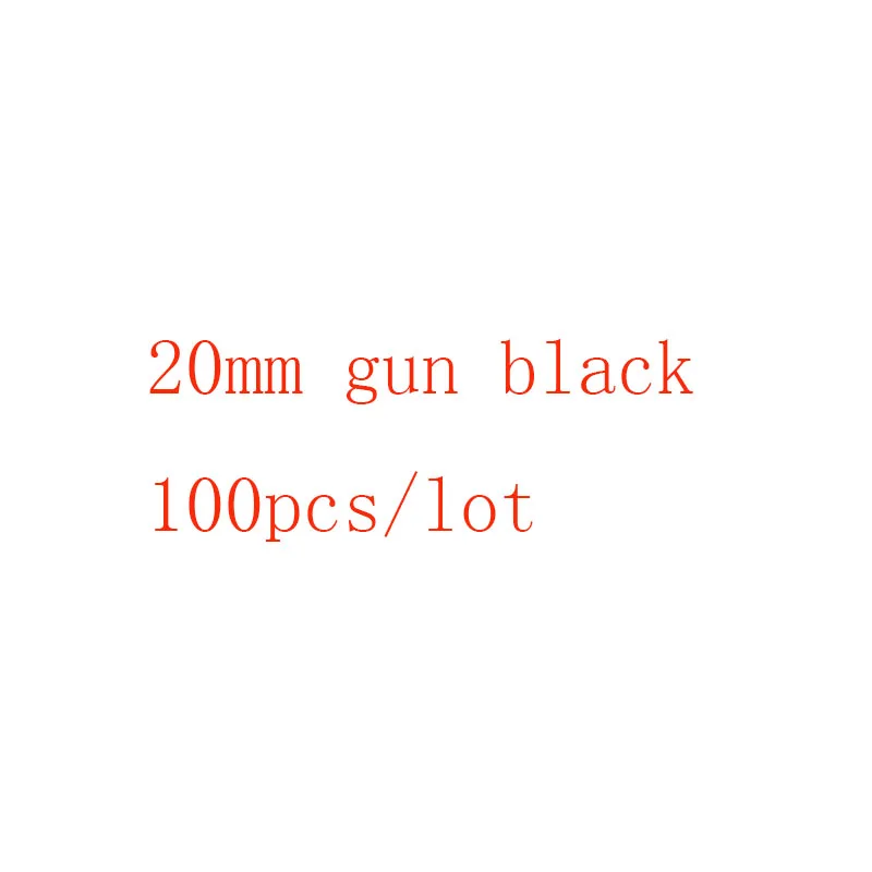 20mm gun black 100pc Горячая Мода 60-100 шт./лот золото серебро Белый Черный Нержавеющая сталь красивые глазки для рукоделия Сделай Сам поиск изготовления - Цвет: 20mm gun black 100pc