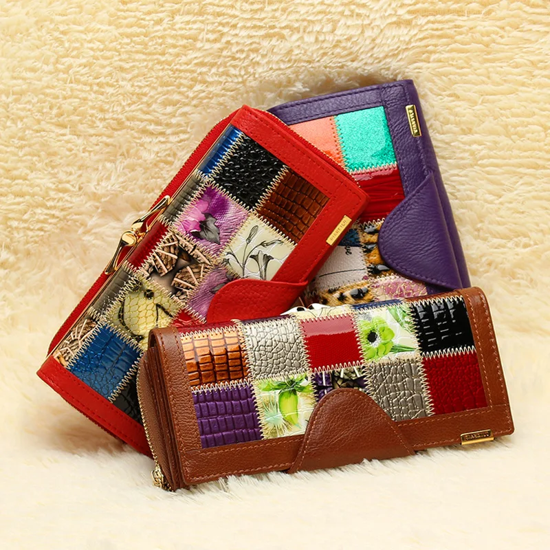 Новинка 2016 роскошные женские кошельки фирменный дизайн 100% натуральная кожа