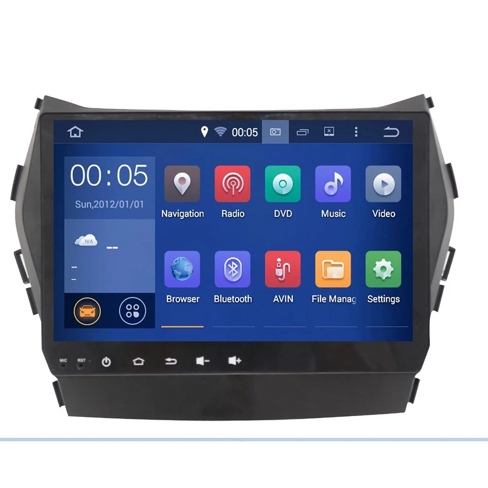 Автомагнитола 2 ГБ + 32 Android 10 4G мультимедийный плеер навигация GPS 2din для Hyundai ix45 Santa Fe