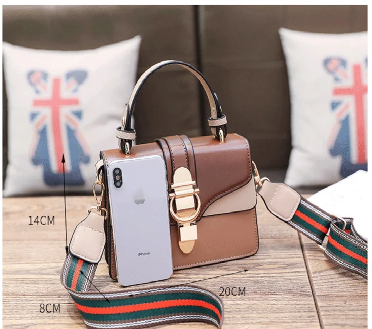 2019 женская сумка с цветным ремешком модные сумки через плечо роскошный флип