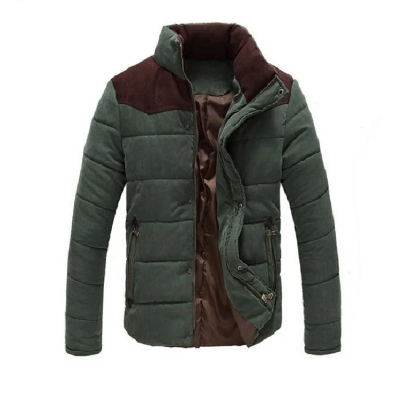 Army Green Grandwish/Зимняя Мужская Утепленная парка, повседневная верхняя одежда, куртки для мужчин размера плюс 4XL, Прямая поставка, мужские хлопковые пальто и куртки, ZA088 - Цвет: Army Green