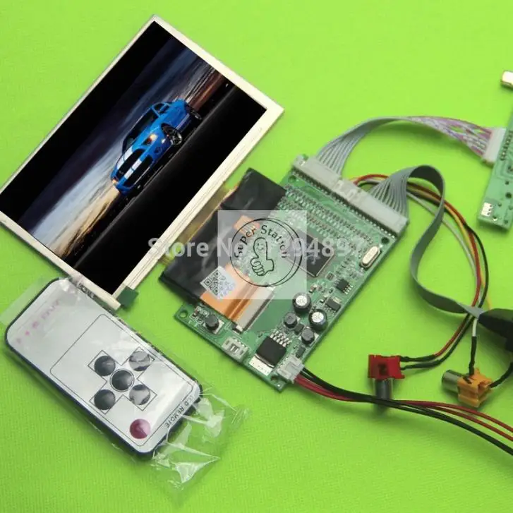 5 дюймов 800x480 TFT LCD цветной дисплей + VGA AV видео контроллер плата с сенсорным экраном