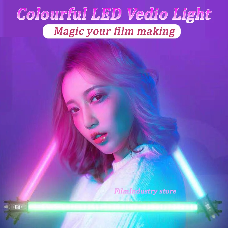 NanGuang RGB светодиодный светильник-трубка с цветными спецэффектами для видеосъемки