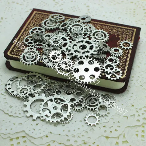 100 шт. подвески в античном стиле|gear pendant|charms gearantique silver charm |