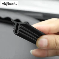 u type rubber sound sealer car information insulation windshield auto edge gap brush sticker molding
