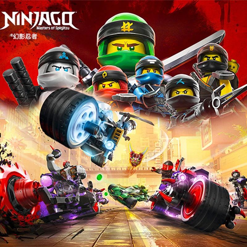 PIP игры 2018 ниндзя Ллойд автомобиль 425 + шт DIY Building Block Legoed модели гоночных