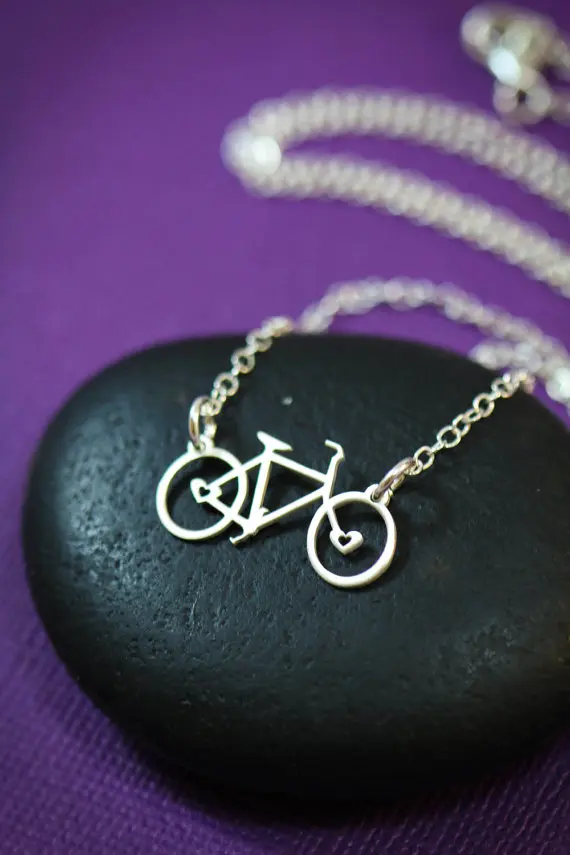 Трендовые золотые Цвет серебро Ожерелье велосипед для женщин массивное ожерелье