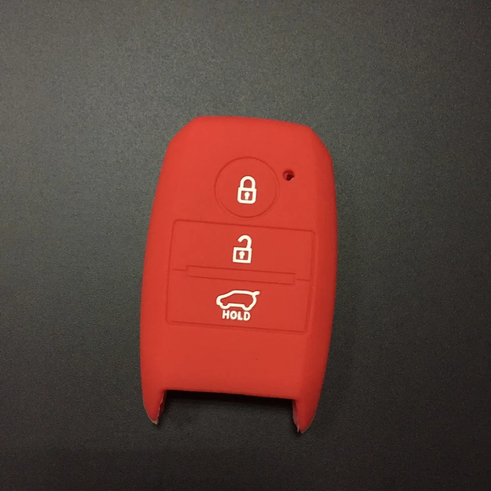 Силиконовый чехол для автомобильного ключа комплект fob kia rio sportage 2016 ceed sorento cerato K2 K3