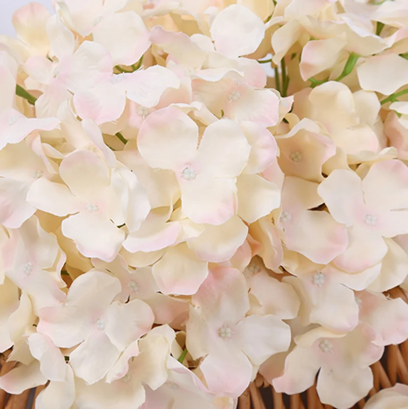 

20pcs/lot Colorful Decorative Flower for Home Party Luxury Artificial Silk Hydrangea DIY Wedding Arch Flower Wall Decoration