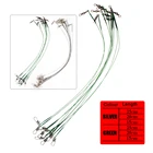 10 шт.лот 15 см20 см25 см 2 цвета анти укуса стальная леска свинцовый поводок стальной провод лидер с поворотным аксессуаром Olta