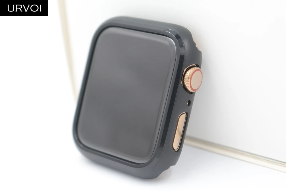 URVOI бампер для apple watch series 4 PC чехол для iWatch протектор пластиковая рамка Ультратонкий Тонкий чехол ремешок 40 44 мм