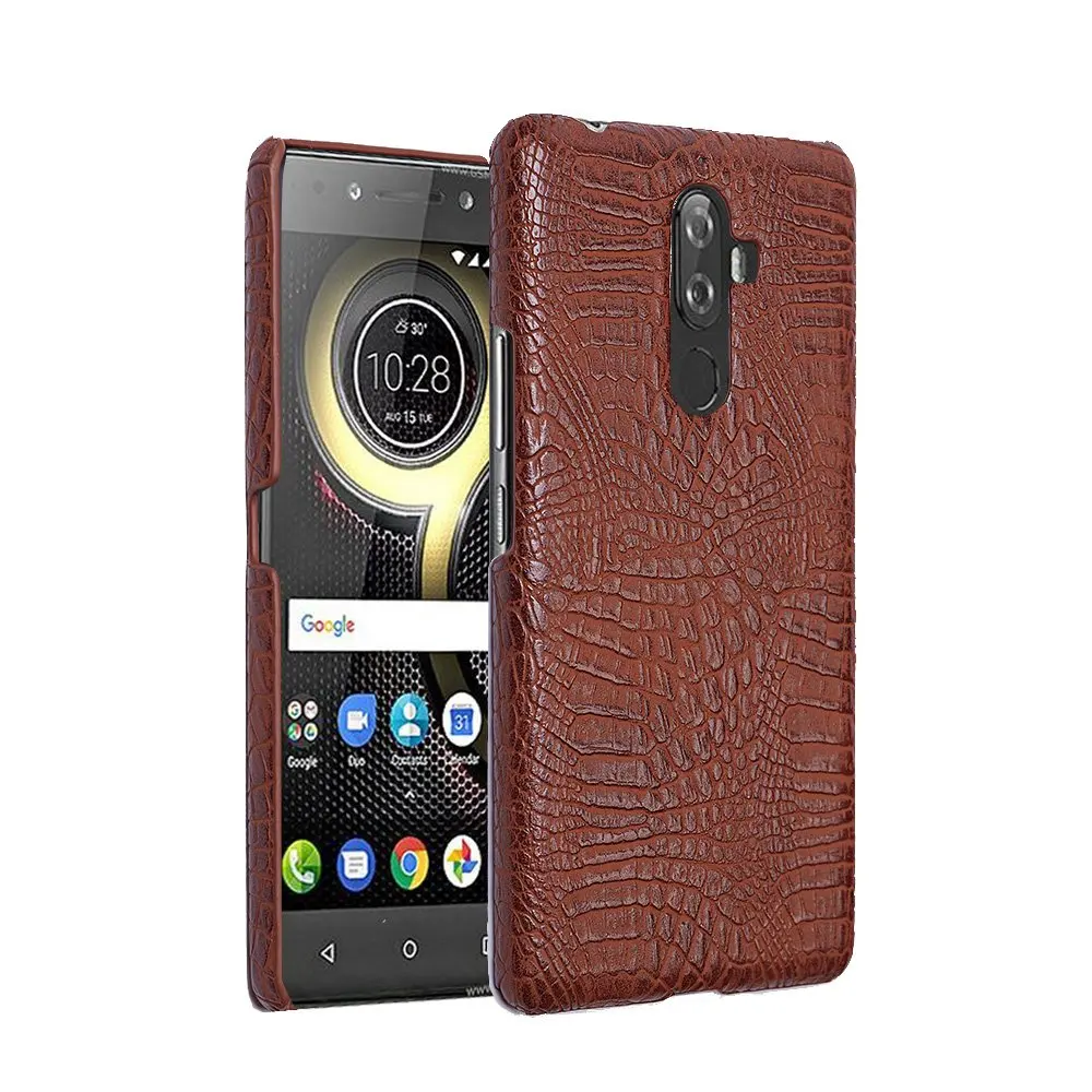 Coque для Lenovo K8 Примечание случае Роскошные крокодил узор из искусственной кожи