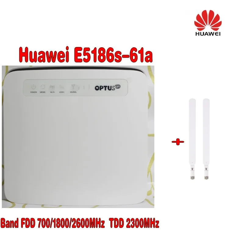 Маршрутизатор Huawei E5186s 61a 4G LTE CPE 300 Мбит/с Wi Fi 2 4 и 5 ГГц разблокирован + антенны 4G|lte
