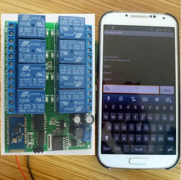 Dc 12V 8Ch Bluetooth реле Android Мобильный пульт дистанционного управления Переключатель 8