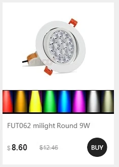 MiLight FUT012 E27 9 Вт RGB+ CCT Светодиодный прожектор лампы 110V 220V Полный Цвет дистанционного Управление WiFi смарт-лампы в виде Совместимость 4-Зона дистанционного управления
