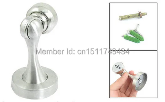 Главная номер Дверная Поймайте дверь магнитный держатель Фиксаторы Серебряный