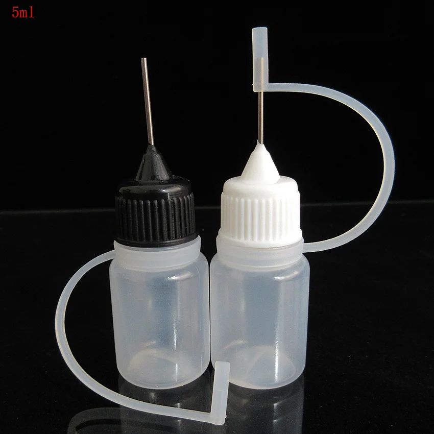 10 шт красочная крышка иглы, PE5ml пустая многоразовая бутылка капельницы, краситель, пигментные чернила пластиковая бутылка для образцов, маленькие флаконы чернил татуировки