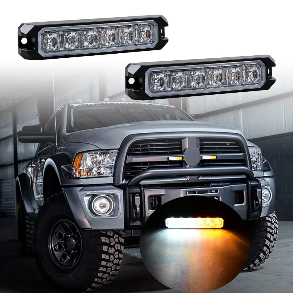 Высокая яркость 6LED водонепроницаемый 18 Вт автомобильный светильник Strobel Предупреждение полицейский светильник Грузовик Лодка вилочный боковой сигнальный светильник s 9 V-30 V