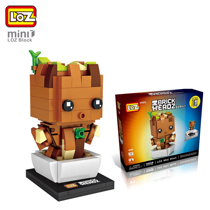 LOZ Blocs de Construction Bebe Arbre Figure Mini Bloc Hero Jouets Loisirs Super Heros Статуэтка En Plastique Assemblee|Блочные