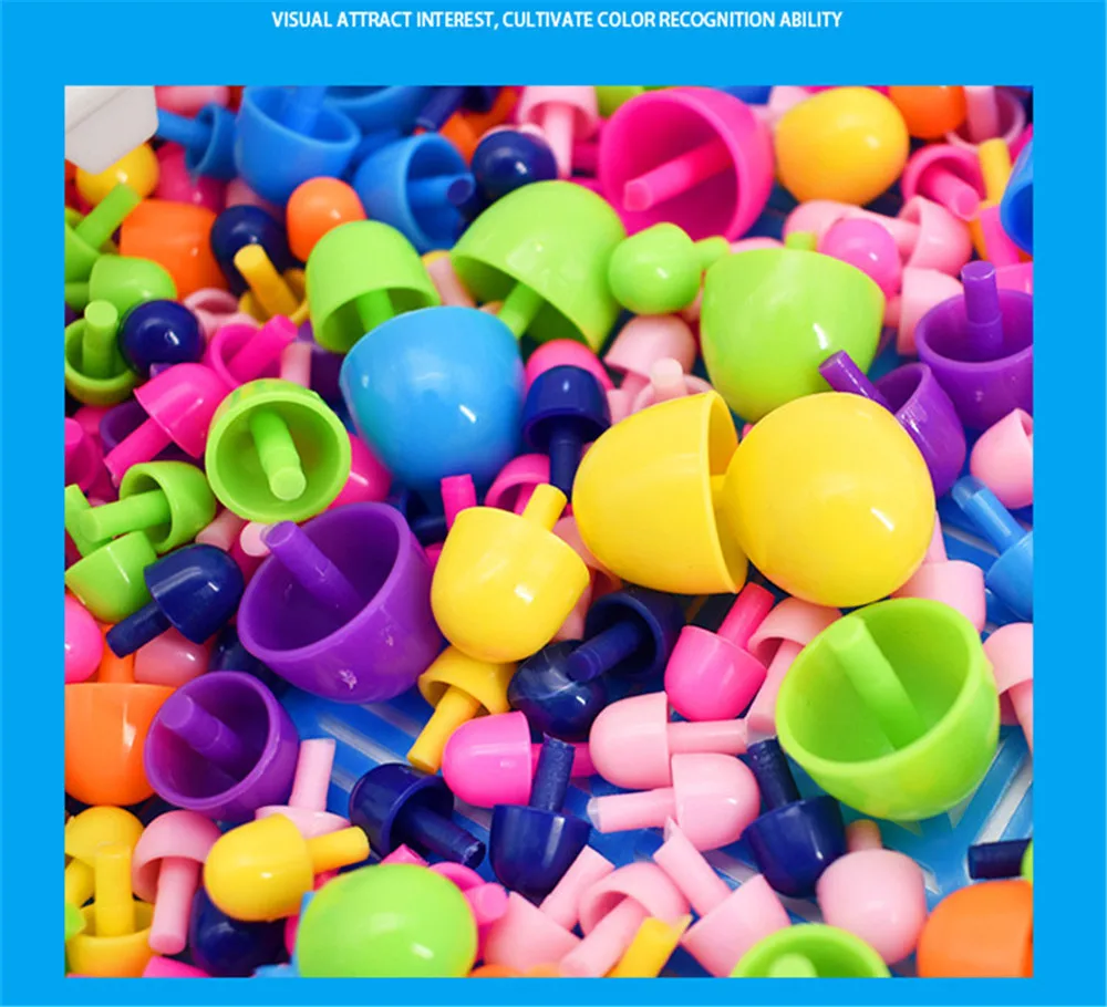 CHAMSGEND Variedad DIY Parche головоломка игрушки 296 таблеток Qiaoqiao различные грибные ногти