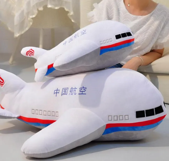 55 см самолет плюшевая игрушка кукла самолет модель чучела, самолет подушка плюшевые куклы