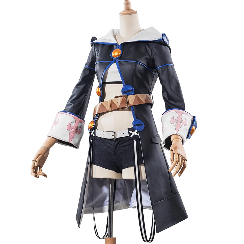 

Starting The Magical Book from Zero Succuba Zero Handsome leather Coat COSPlay handsome Clothes