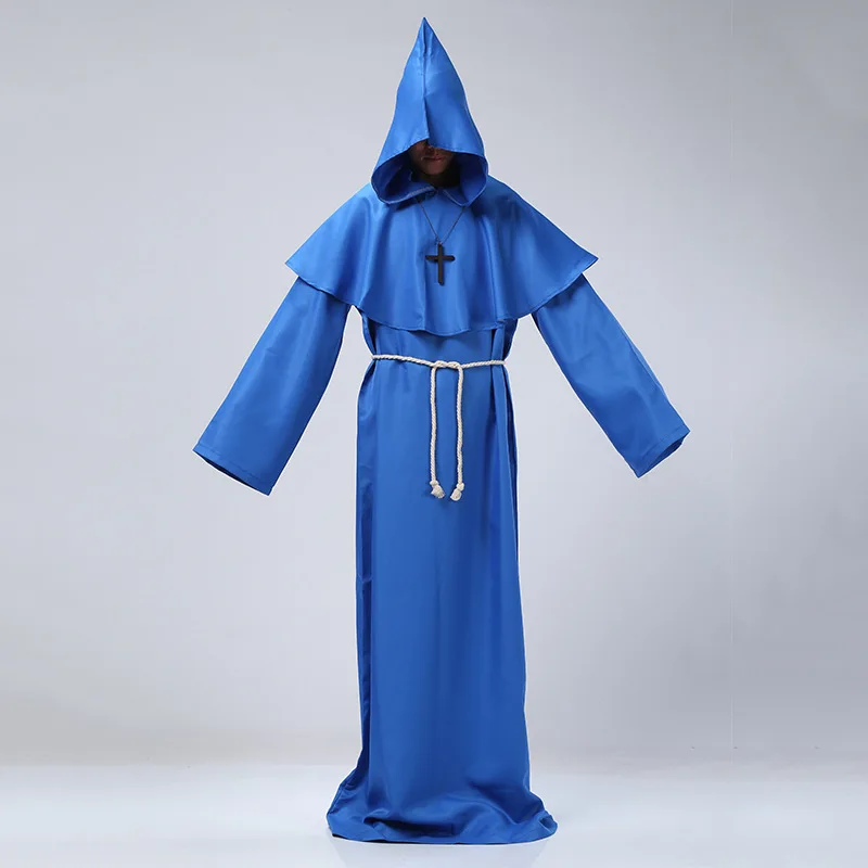 

Baka to Test to Shoukanjuu Cloak Middle Ages Clergy Fukanzenna Ketsumatsu FFF Cosplay Cloak Multy Colors Halloween Cosplay Cloak