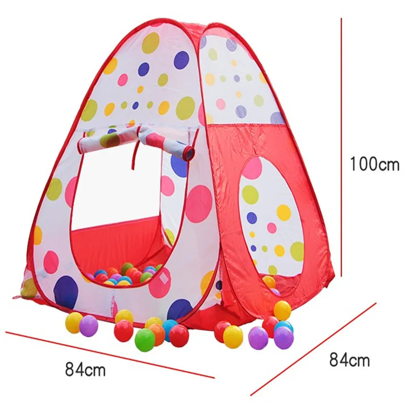 3 в 1 портативный складной тент Tipi для бассейна и туннеля прорезывания зубов с