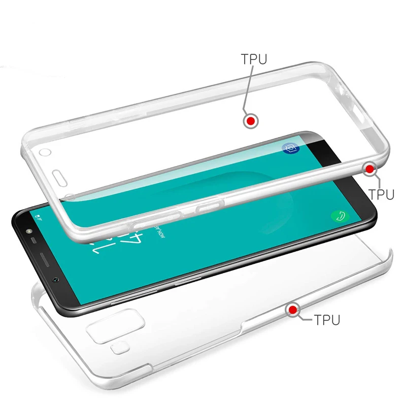 Чехол из термопластичного полиуретана для samsung Galaxy A6 A8 плюс J2Pro A9 2018 мягкий чехол