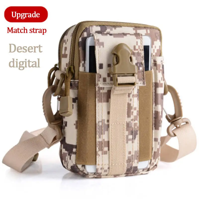Camouflage B Спортивная повседневная функциональная поясная сумка для мобильного телефона, поясная сумка для iphone, samsung, черная нейлоновая сумка на плечо для мобильного телефона - Цвет: Camouflage B