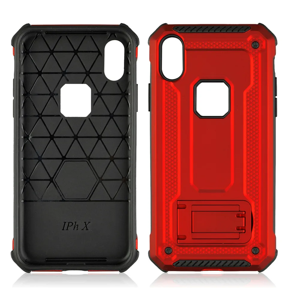 Противоударный Armour чехол для iPhone 6 6s(4,") футляр PC Пластик Телефон чехол для iPhone X 7 8 6 плюс 5,5 телефон случаях