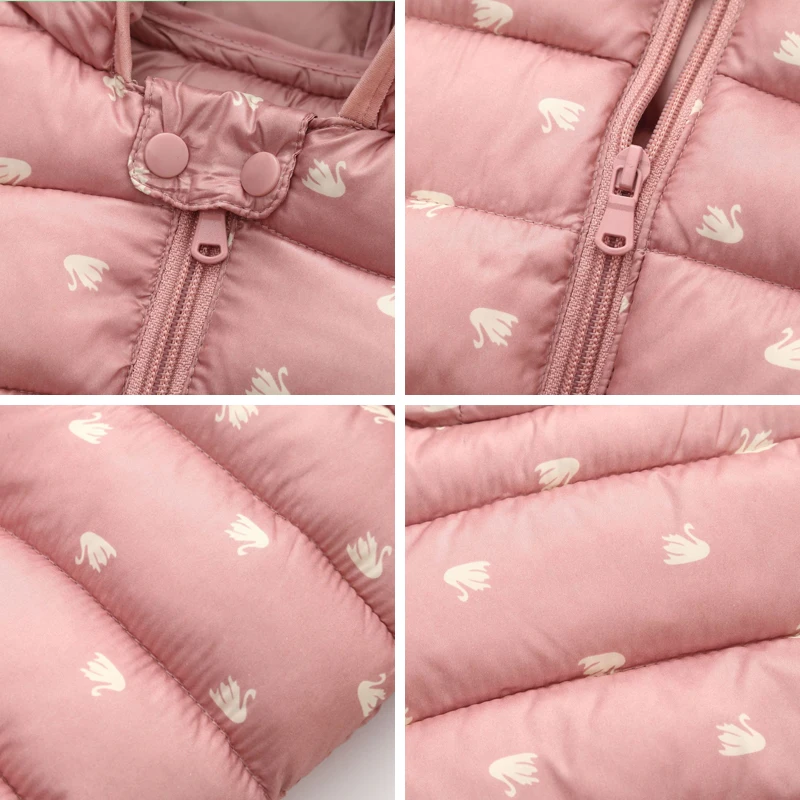 Осень зима 2019 теплые куртки для девочек пальто маленьких детская верхняя одежда