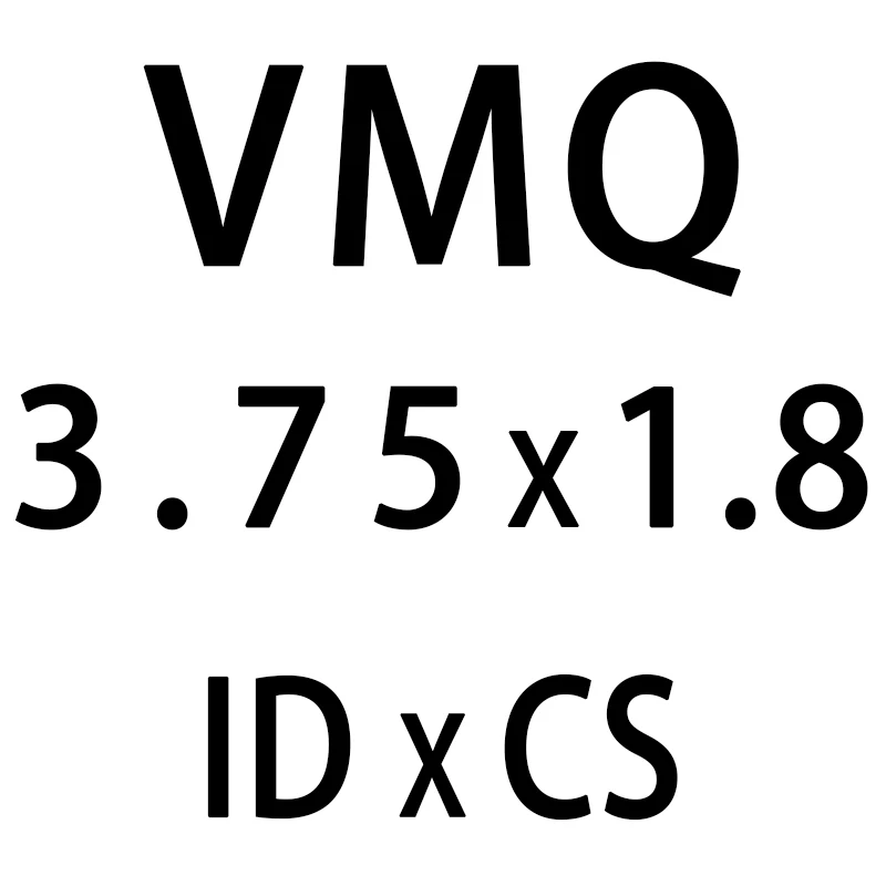 10 шт./лот силиконовые кольца из силикона/VMQ-хомут с круглым воротником для мальчиков и девочек 1,8 мм Толщина ID1.8/2/2,5/2,8/3,15/3,55/3,75/4,5/5 мм резиновое уплотнительное кольцо уплотнение прокладка - Цвет: ID3.75mm