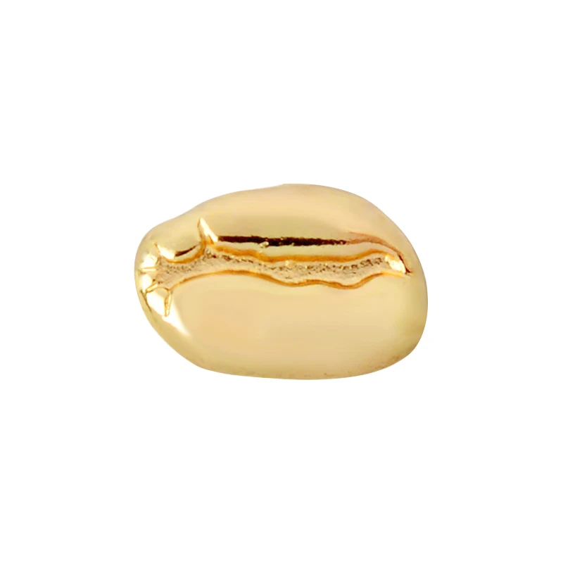 gold Концентрированная кофейная бобы брошь из сплава Ретро 4 цвета кофейные бобы кофейные влюбленные булавка значок мужские и женские подарки - Окраска металла: gold