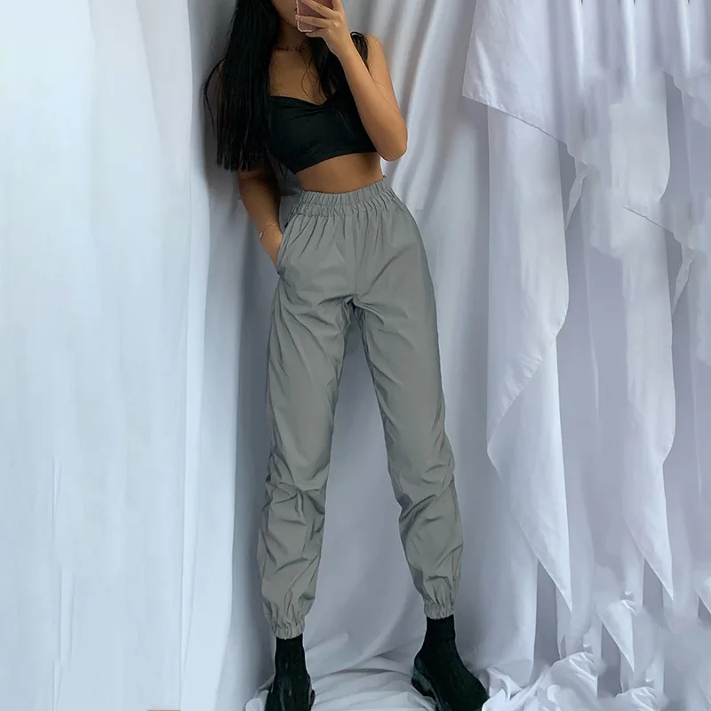 CHRLEISURE женские модные спортивные брюки Модные уличные свободные балки для ночных