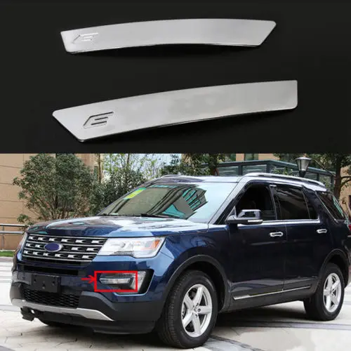 2 шт. ABS Передние противотуманные фары декоративные полосы для Ford Explorer 2016|ford explorer