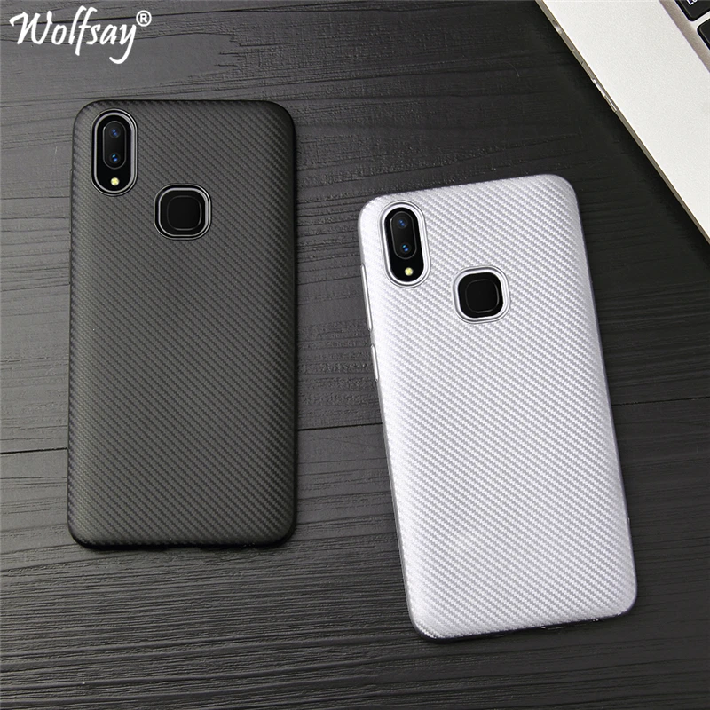 Ultra Thin Soft Phone Cover For Vivo V11i Case V11 6.3" New Carbon Fiber TPU Silicone Cases Z3 Funda Coque | Мобильные телефоны