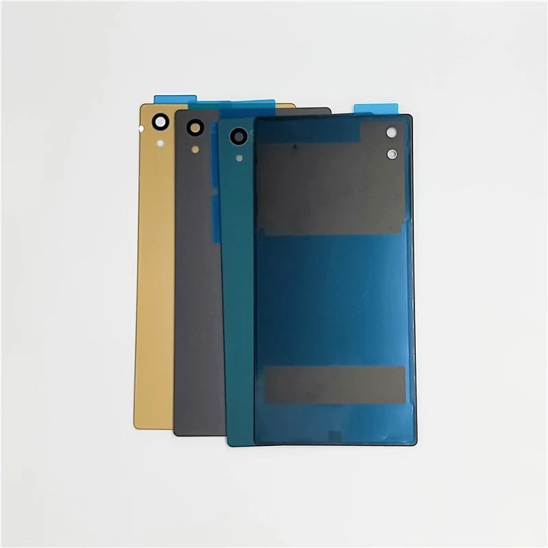 Cover Case For Sony Xperia Z5 Rear Glass Back Battery Door Housing And Double Sticker Replacement Parts | Мобильные телефоны и