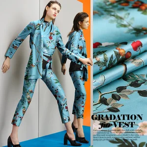 Beautiful Realm Digital Printing Mulberry Silk Natural Stretch Satin
Fabric For Dress Shirt Tissu Au Meter Bright Cloth DIY