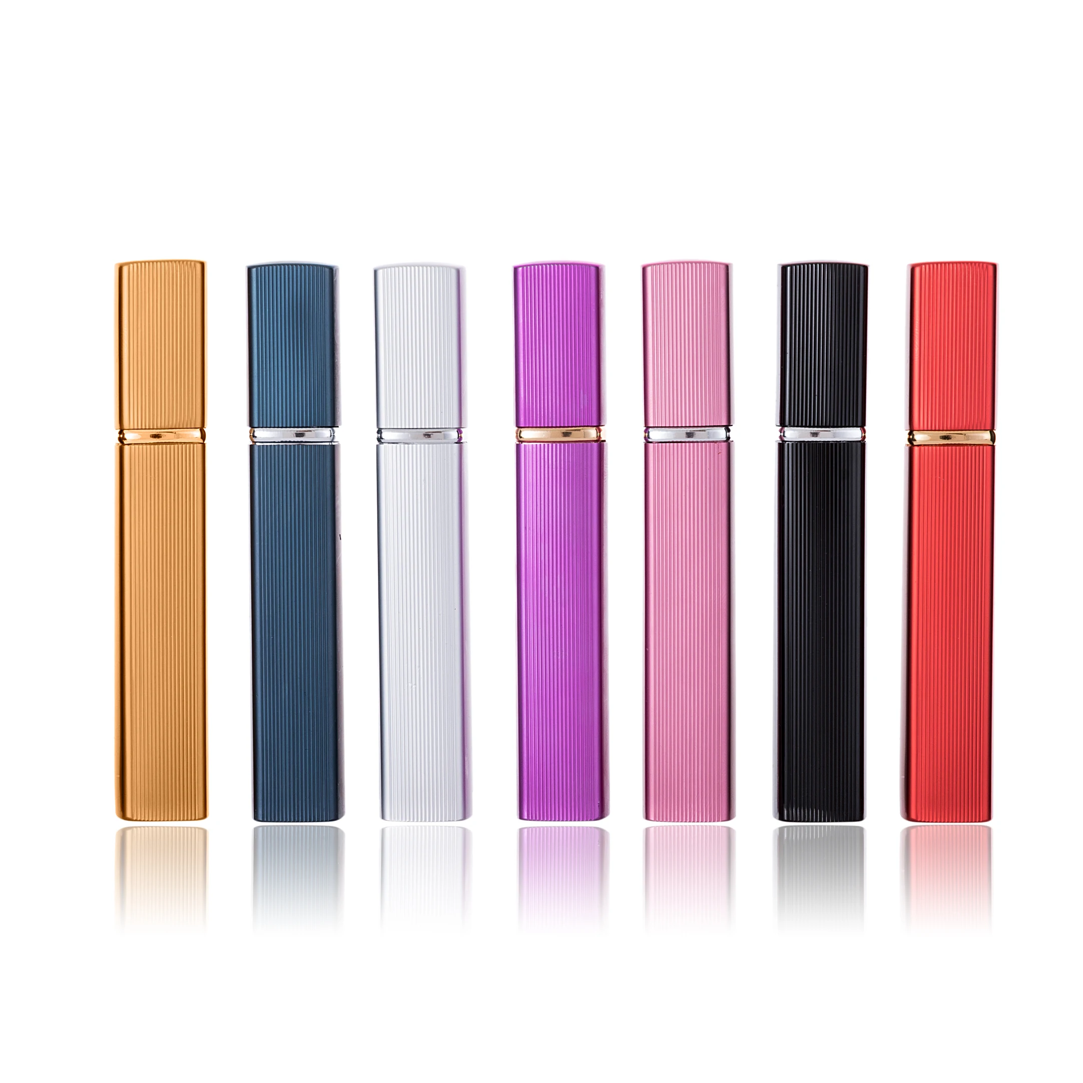 

MUB 12ml 10 pcs/lot Portable Refillable Perfume Atomizer Bottle With Metal Spray Empty Cosmetic Container Travel Perfume Bottles
