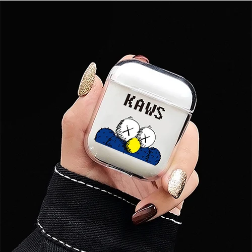 style F Милый прозрачный чехол для APPLE Airpods чехол Кристалл Bluetooth жесткий кейс для наушников беспроводные наушники зарядка коробка сумка - Цвет: style F